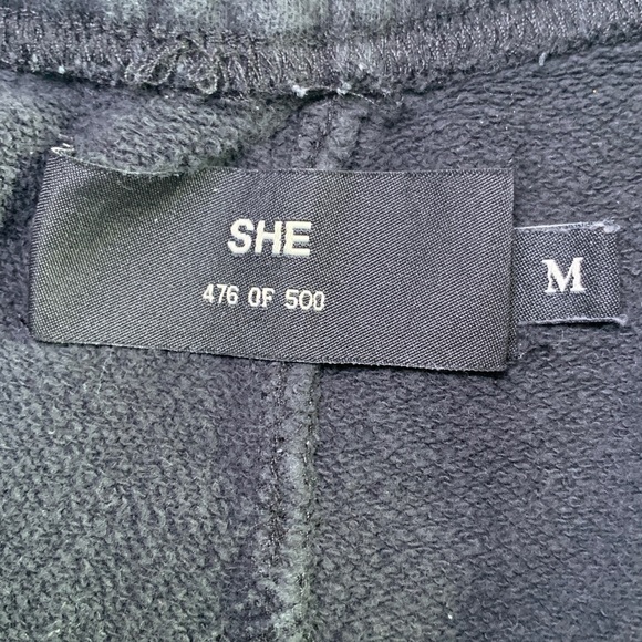 SHE Darc sport wolves body building club sweatpants black size medium - Picture 7 of 12